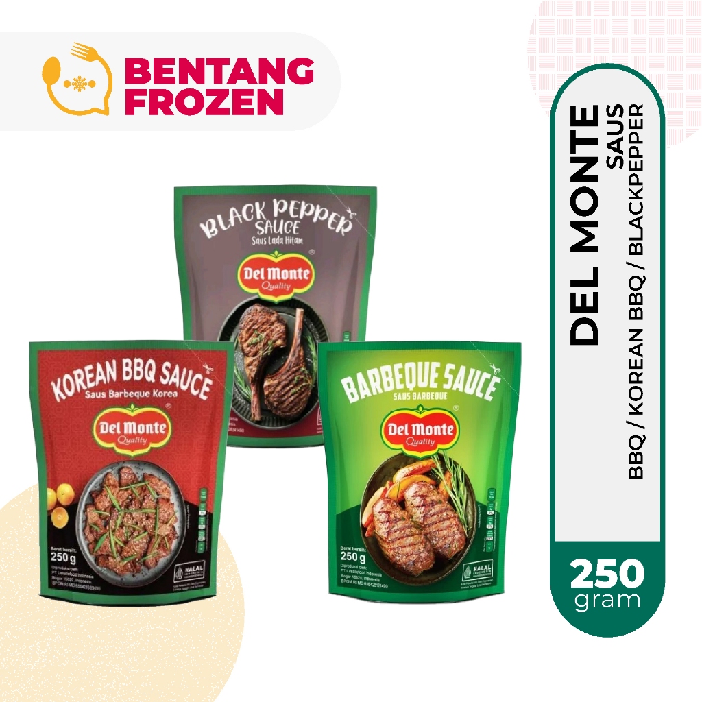 

Delmonte Saus BBQ / Korean BBQ / Blackpepper 250gr