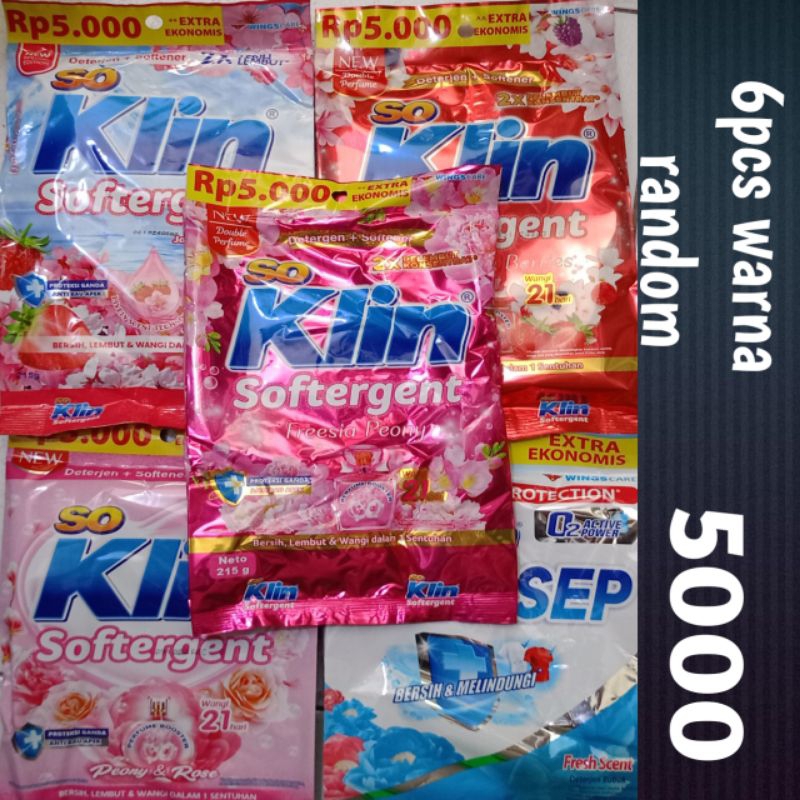 Soklin softergent bubuk eceran 5000