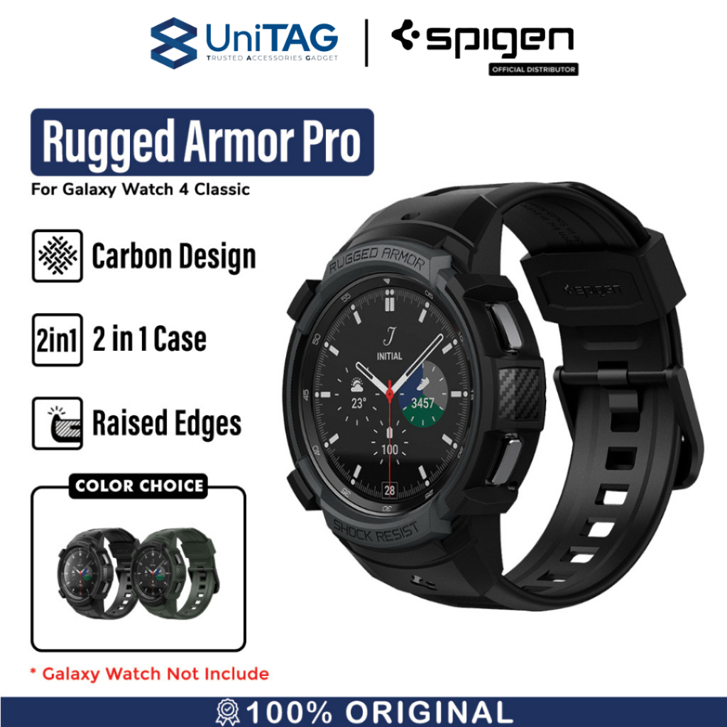 Strap /Case Galaxy Watch 4 Classic 46mm /42mm Spigen Rugged Armor Soft by UniTAG