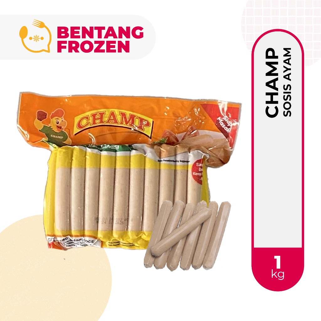 

Champ Sosis Ayam 1kg isi 40 / Chicken Sausage