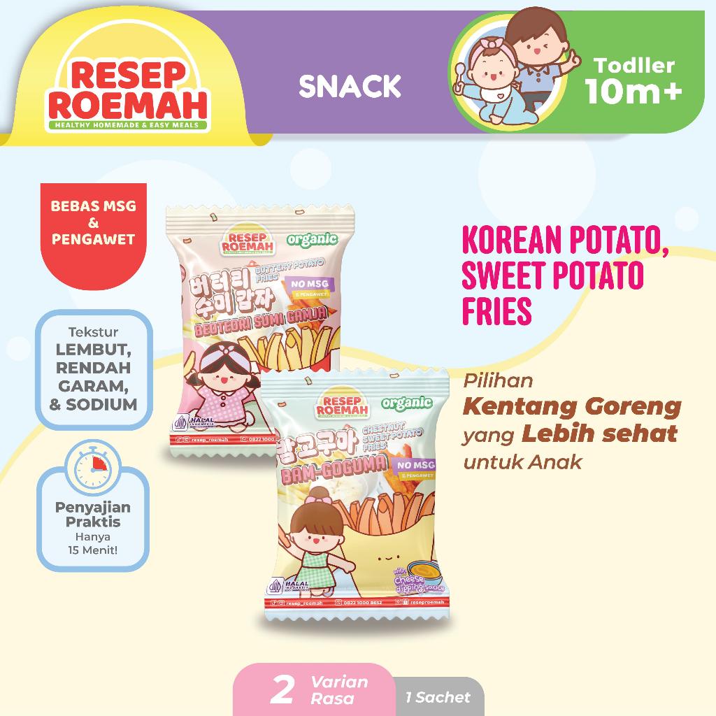 

Resep Roemah Kentang Goreng dengan Saus Pelengkap / Potato Fries with Sauce / Cemilan Sehat Anak / Bekal Sekolah Anak / Frozen untuk Anak / No MSG