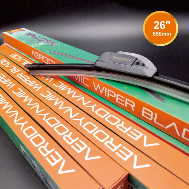 WARESTAR Walden Wiper Mobil 26 inch Wiper Frameless 26 inch Wiper Blade 26 inch - WALDEN CLARITY CRT