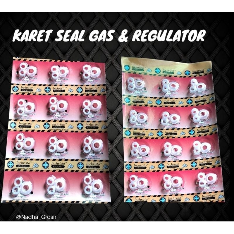 KARET SEAL GAS  &  SEAL REGULATOR ( INCHRISTO ) - NADHA GROSIR