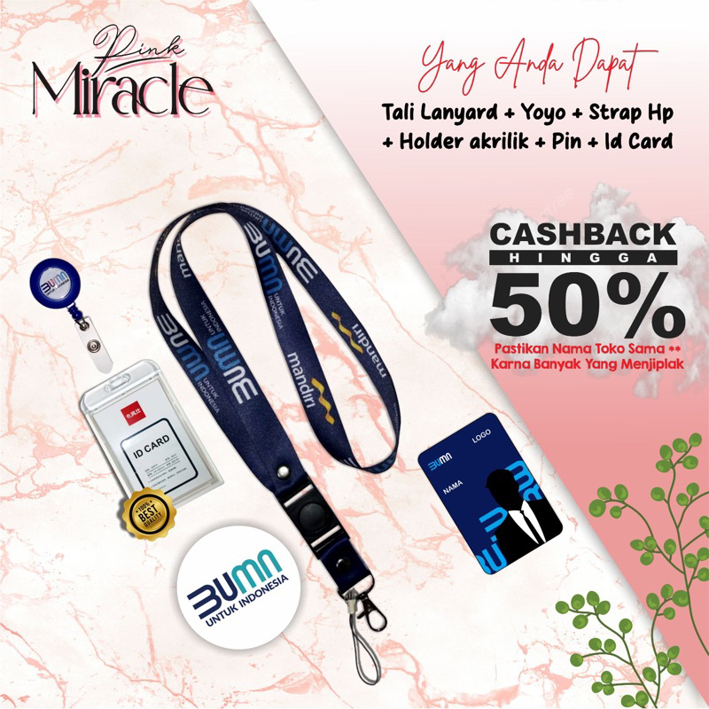 

Tali Lanyard MANDIRI / Tali Idcard MANDIRI [Ready stock] Termurah