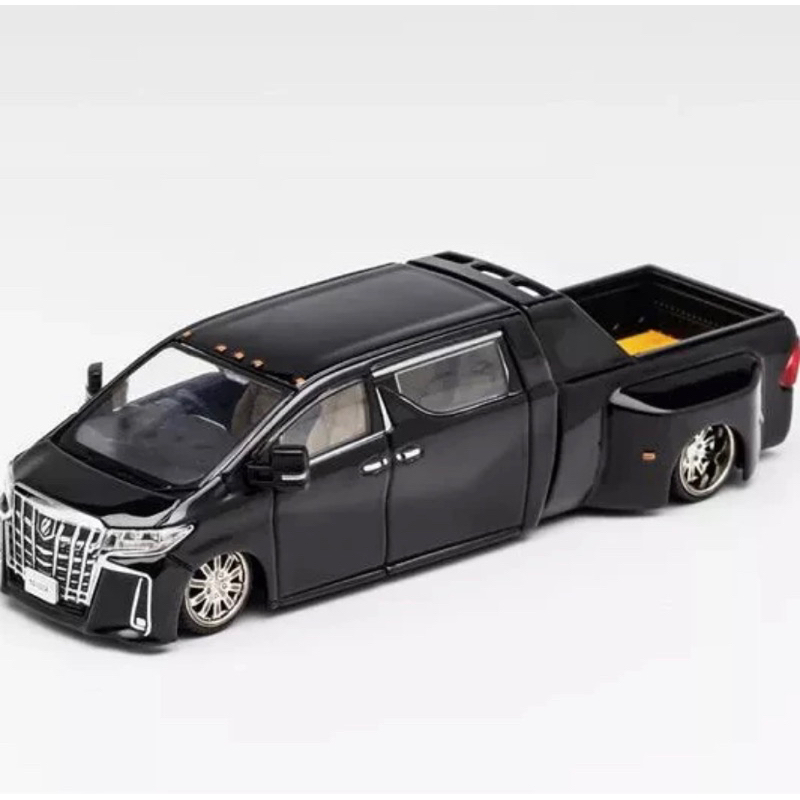 GCD TOYOTA ALPHARD PICK UP TOYOTA NATS RARE ITEM black deep DIECAST 1/64