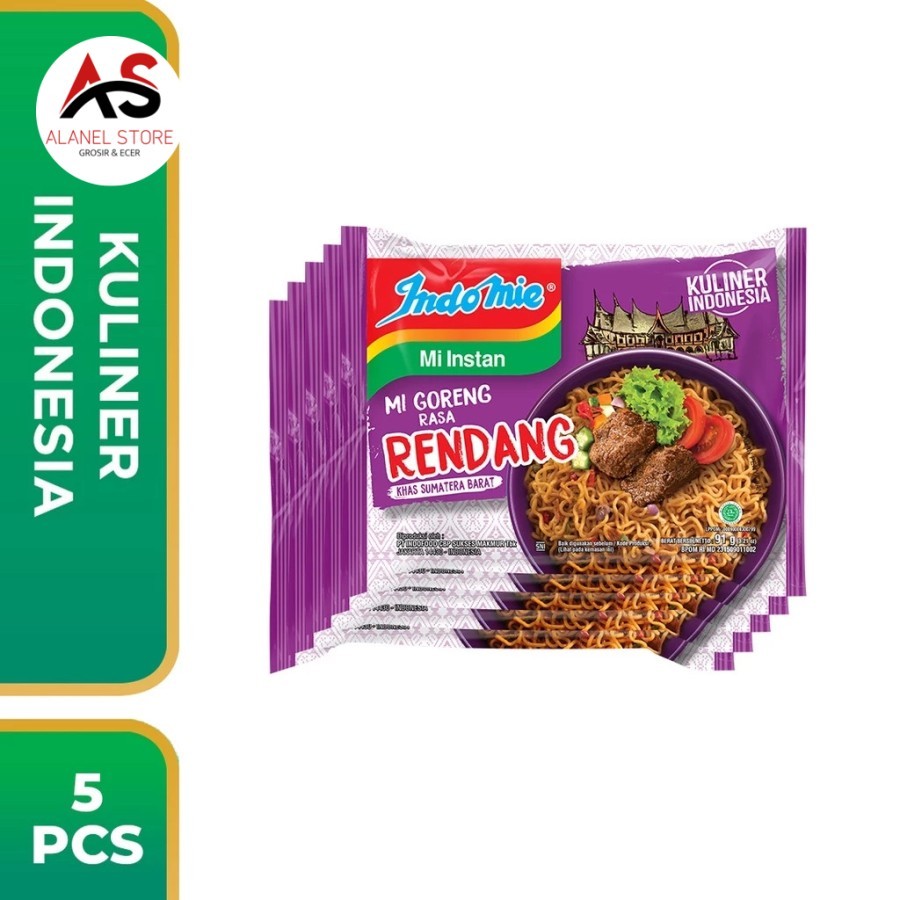 

5 pcs - Indomie Goreng Rendang