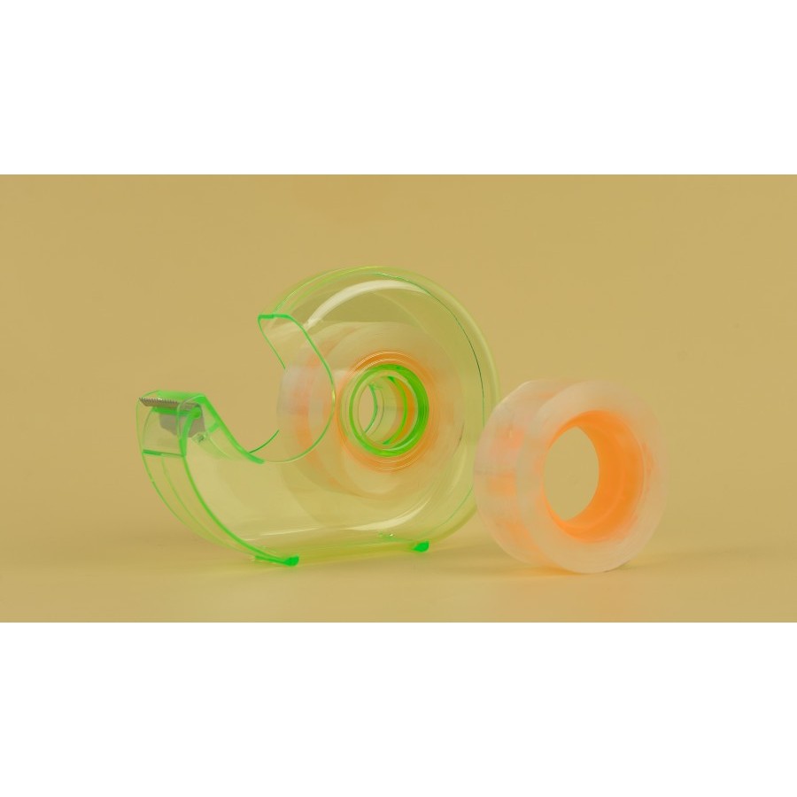 

Butterfly Transparent Tape Dispenser (Extra Refill) Hijau & Transparan