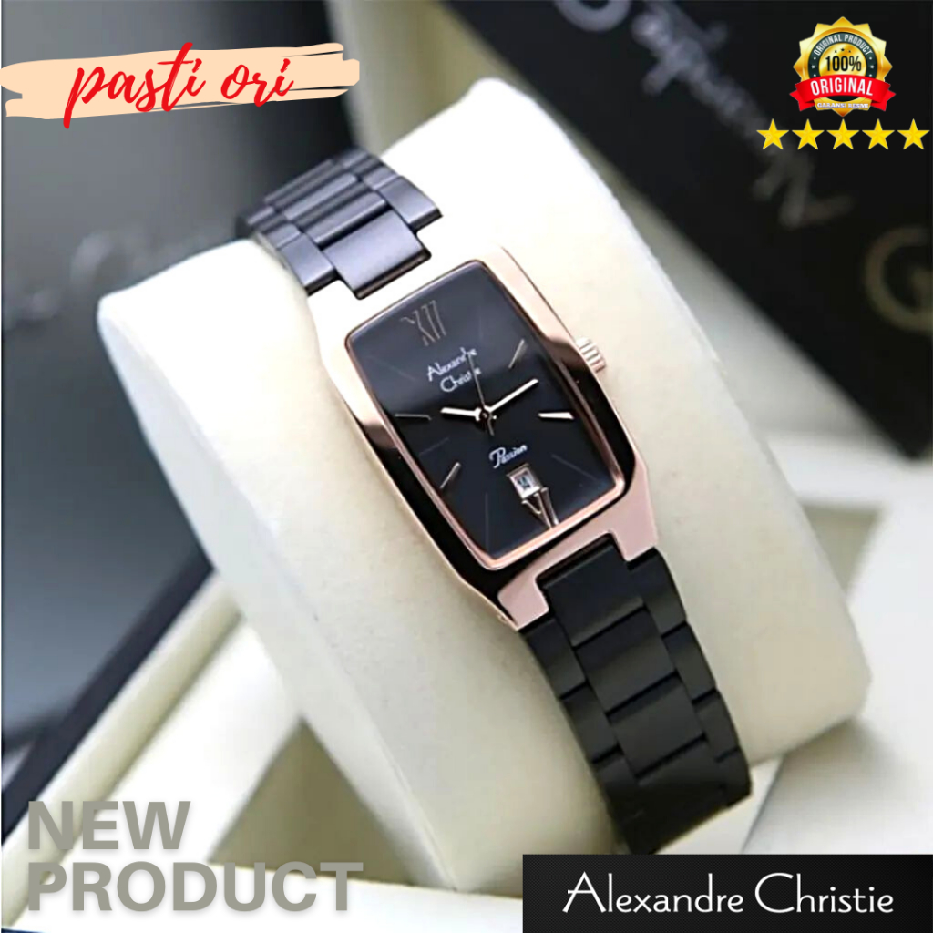 JAM TANGAN WANITA ALEXANDRE CRISTIE WANITA AC 2455 ORIGINAL 100% GARANSI RESMI 1TAHUN