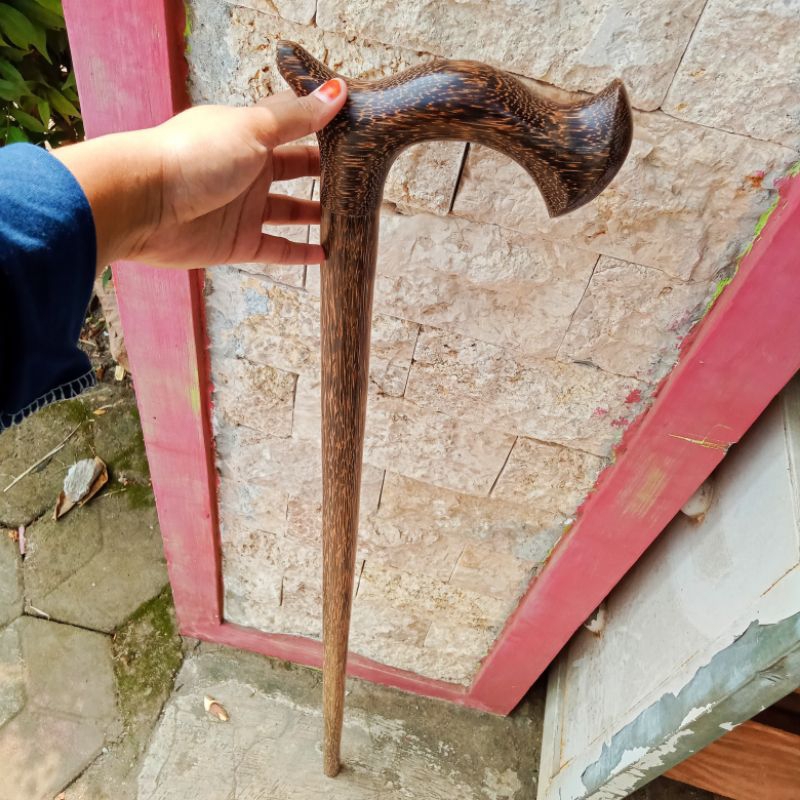 tongkat jalan kayu liwung macan model cula S97