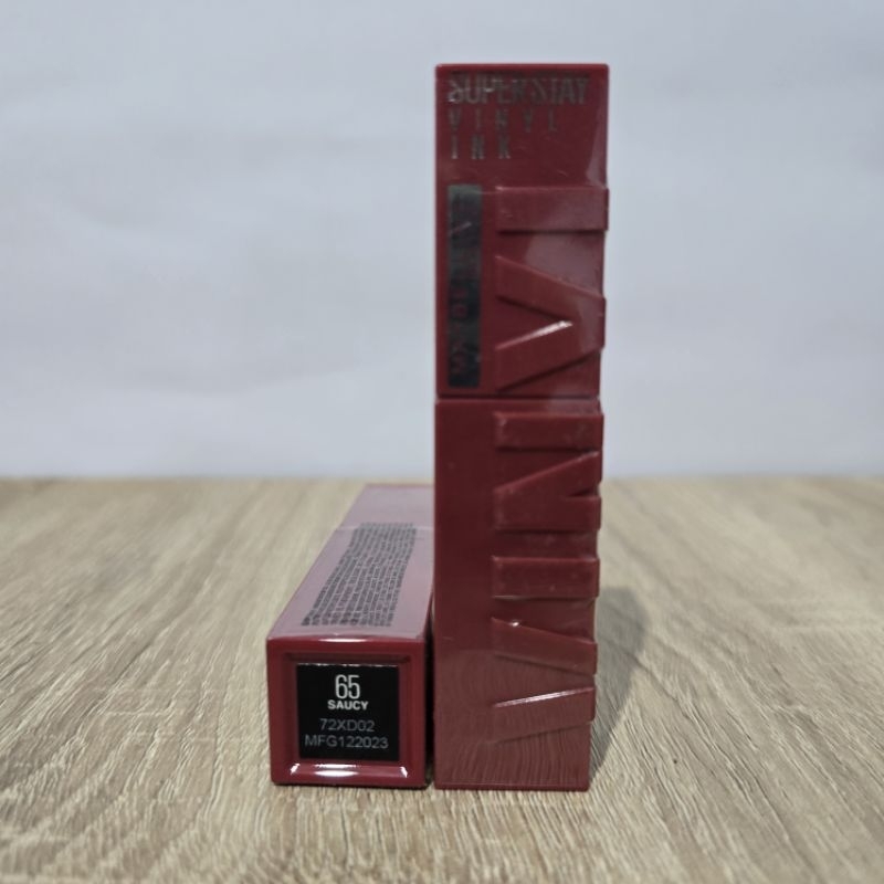 [Original, 65] Maybelline Superstay Vynil Vinyl Ink 4.2 ml Liquid Matte Lipstick 65 Saucy