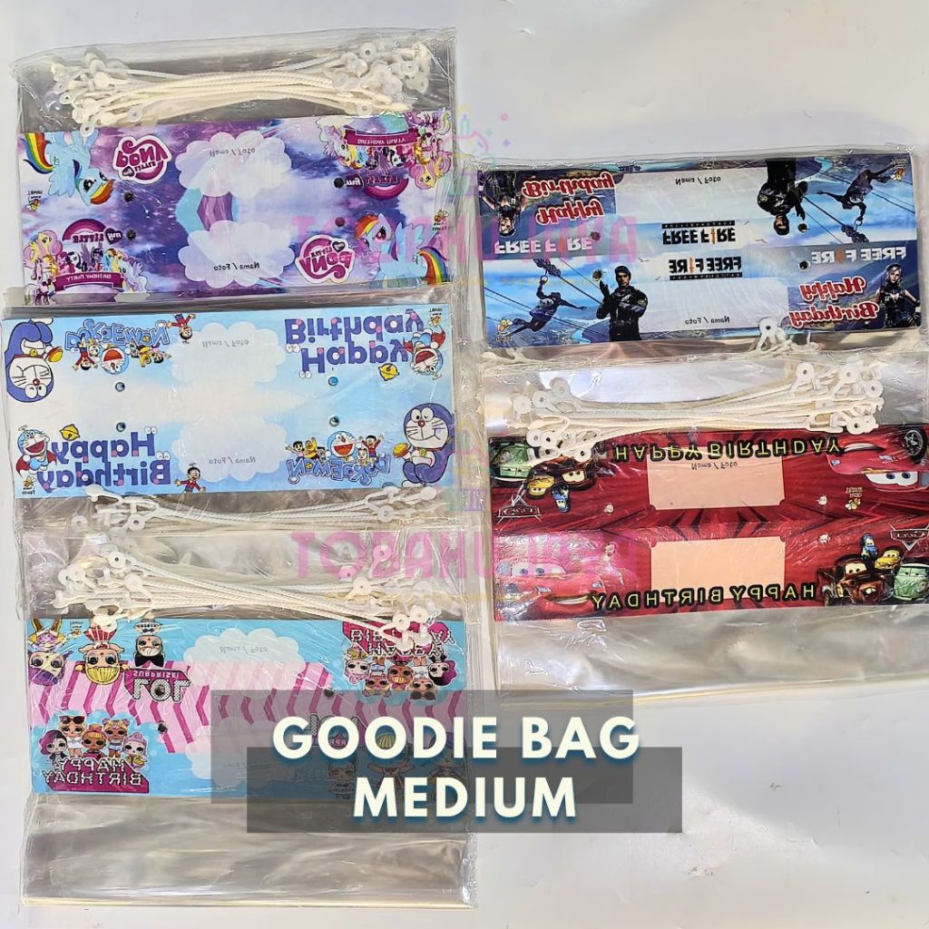 

GOODIE BAG ULTAH MEDIUM - GOODIE BAG ULTAH ANAK TANGGUNG - GOODIE BAG ULTAH ANAK - PLASTIK SOVENIR ULANG TAHUN ANAK - PLASTIK SNACK ULANG TAHUN ANAK LUCU - GOODIE BAG ULANG TAHUN ANAK UKURAN MEDIUM MURAH BERKUALITAS