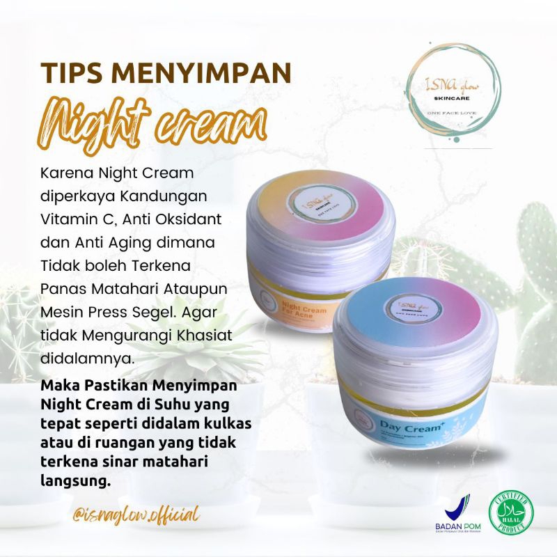 ISNA glow skincare/ISNA glow/aket glowing/ISNA glow paket