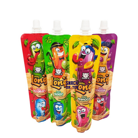 

SIDORE LONG JELLY 90ml ANGGUR MELON MANGGA STROBERI POUCH CEMILAN ANAK GRAPE MANGO STRAWBERRY JELI PANJANG MAKANAN MINUMAN RINGAN GROSIR MURAH PARSEL PARCEL MINUMAN ANEKA RASA