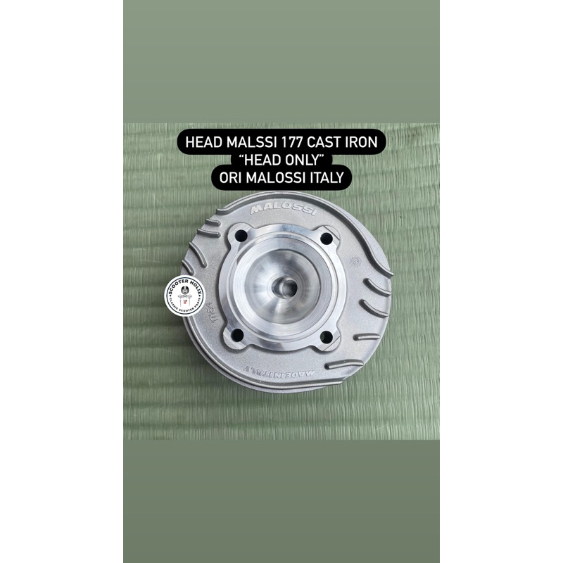 Head Malossi 177 cast iron Head only , ORI MALOSSI ITALY