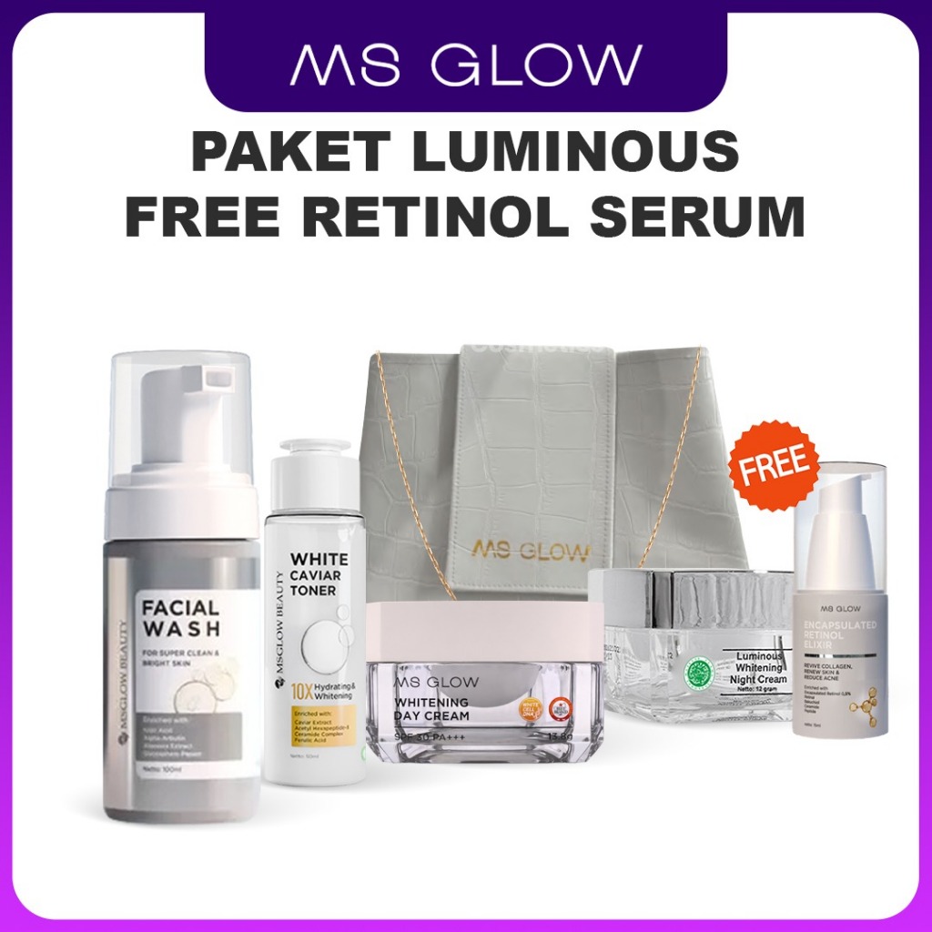 Ms Glow Luminous Series Paket Luminous FREE DTE / flek hitam / kusam