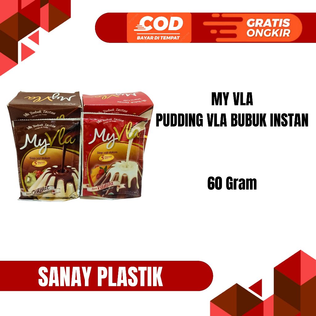 

MY VLA PUDDING SUSU NUTRIJELL INSTANT COKELAT DAN VANILLA 63 60 GRAM