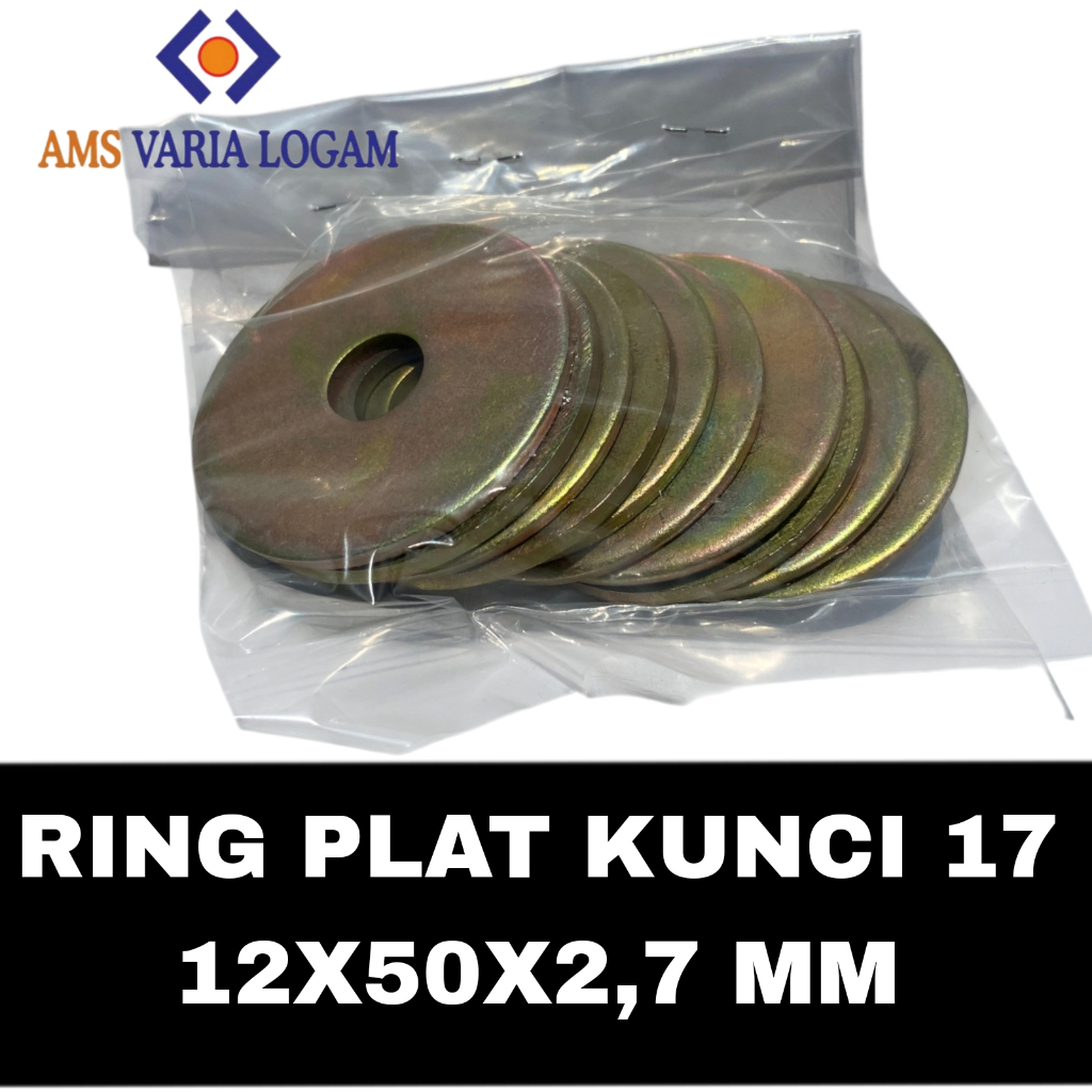 Ring Plat M12 / Ring Plat Baut M12 / RING PLAT 1/2 / Ring plat 12X50X2,7mm / Ring Plat Murah