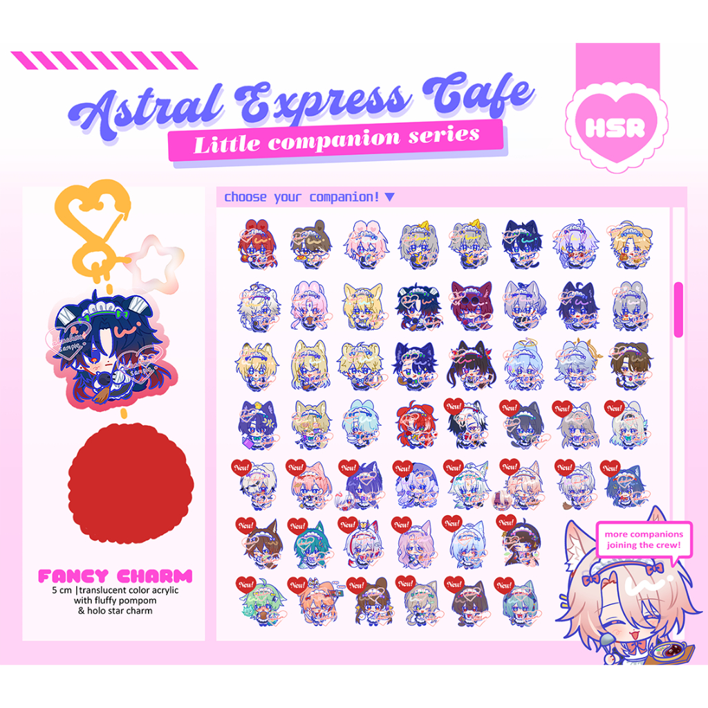 HSR  / Honkai Star Rail - Astral Express Cafe Fancy Charms