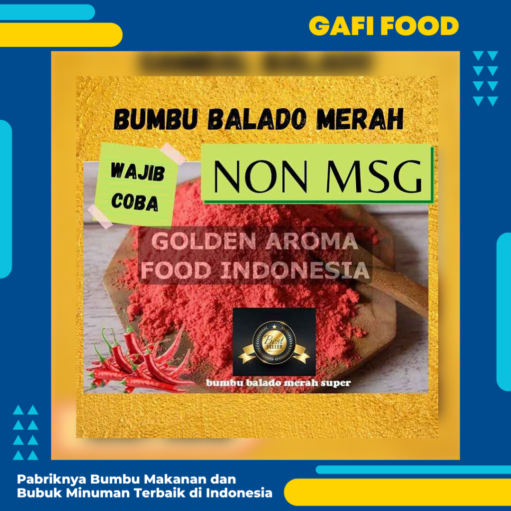 

BUMBU TABUR BALADO MERAH NON MSG 1KG FOOD GRADE 1 Kg Bubuk Bumbu Kentang Goreng Cimol Keripik Pisang