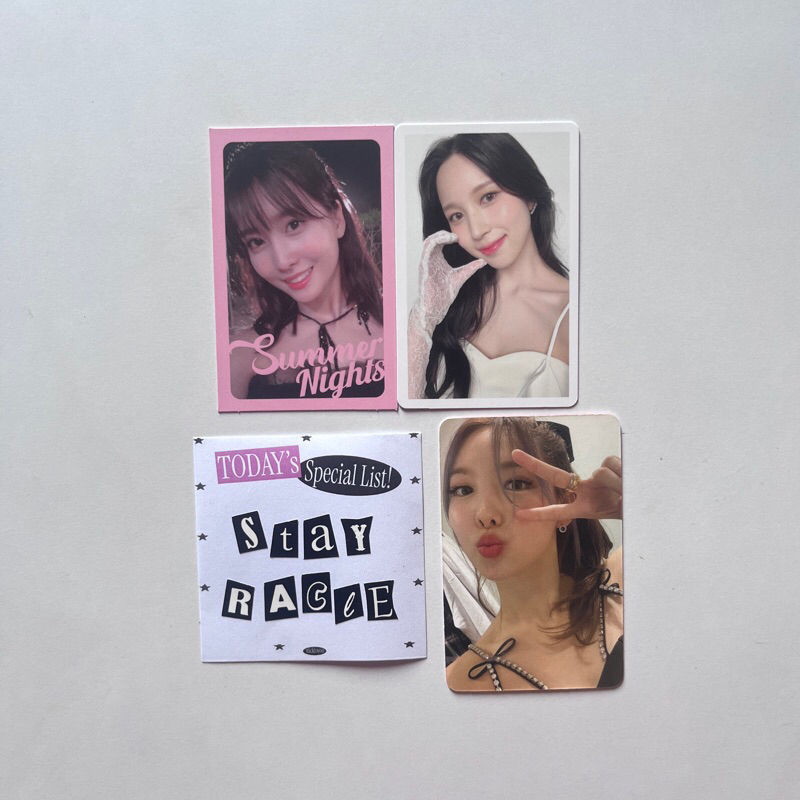 twice momo mina nayeon photocard pc summer nights hare hare dtna japan dicon