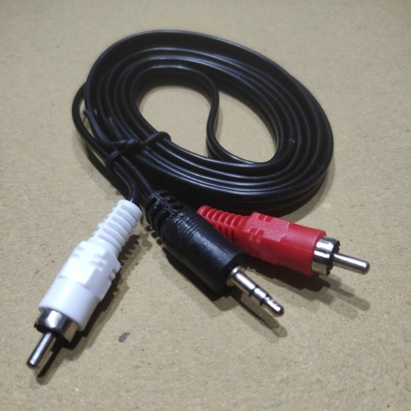Kabel 2 in 1 Hp ke Power Mini jack to RCA Klop Visero CPE