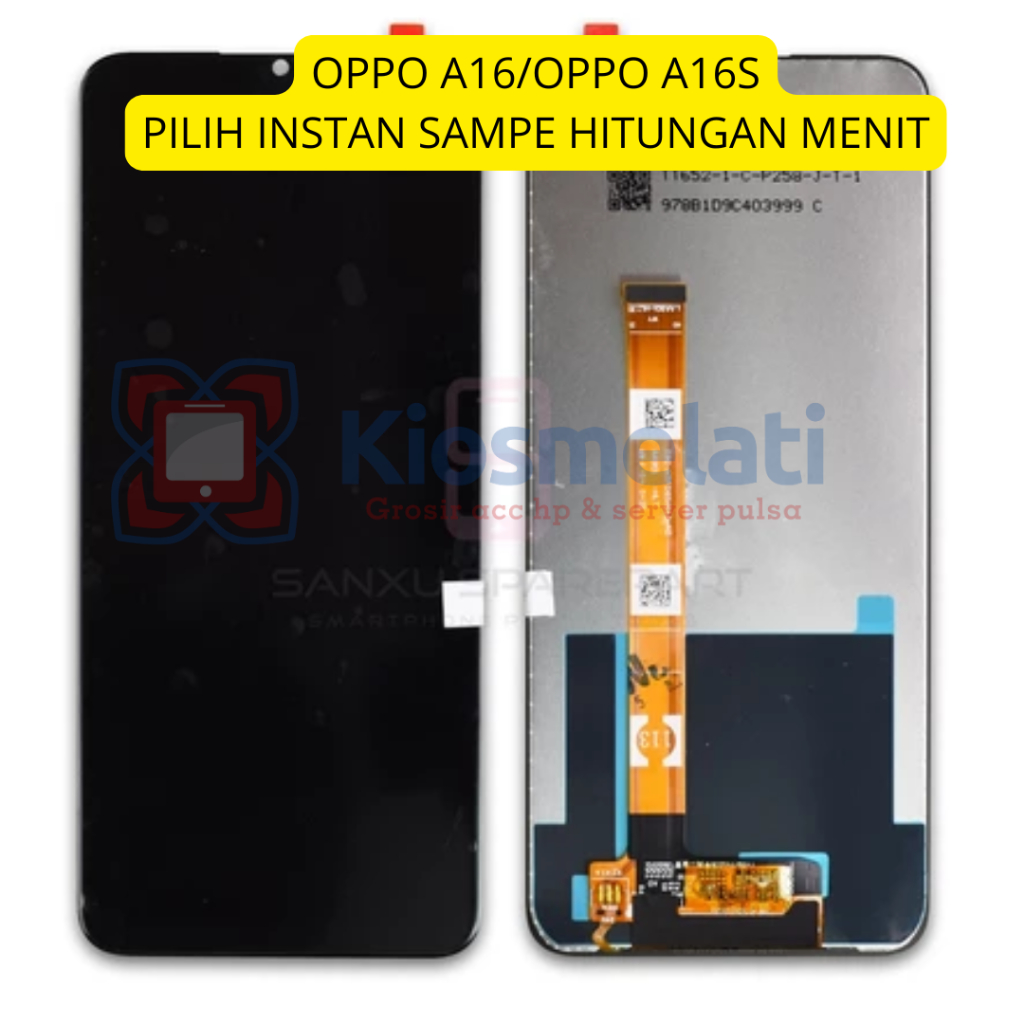 LCD TOUCHSCREEN HP OPPO A16 / A16S / REALME C25S / NARZO 50A CROWN