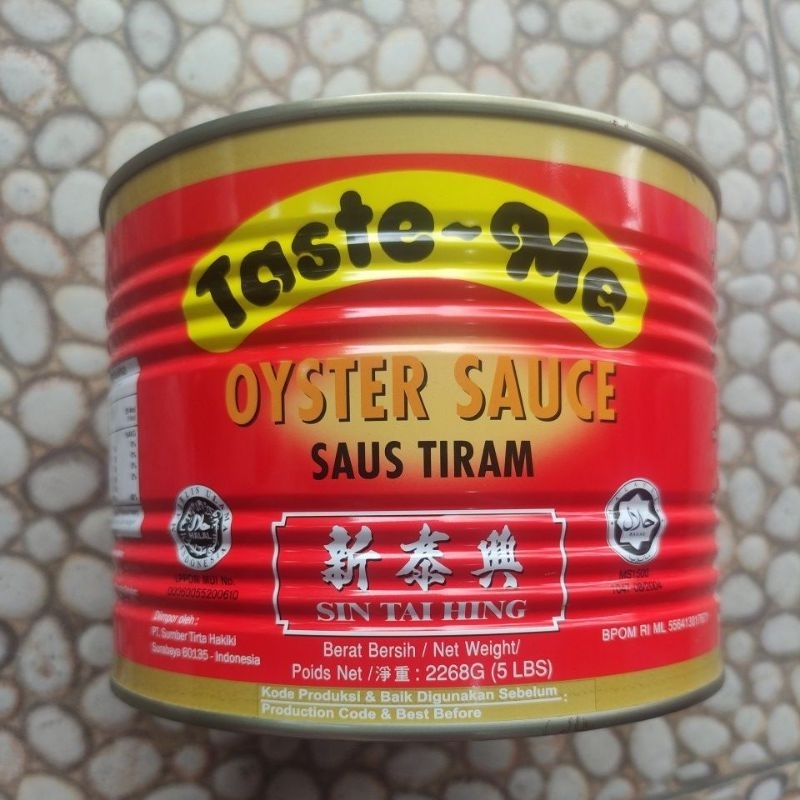 

TASTE ME SIN TAI HING OYSTER SAUCE/ SAUS TIRAM KALENG 2.268kg