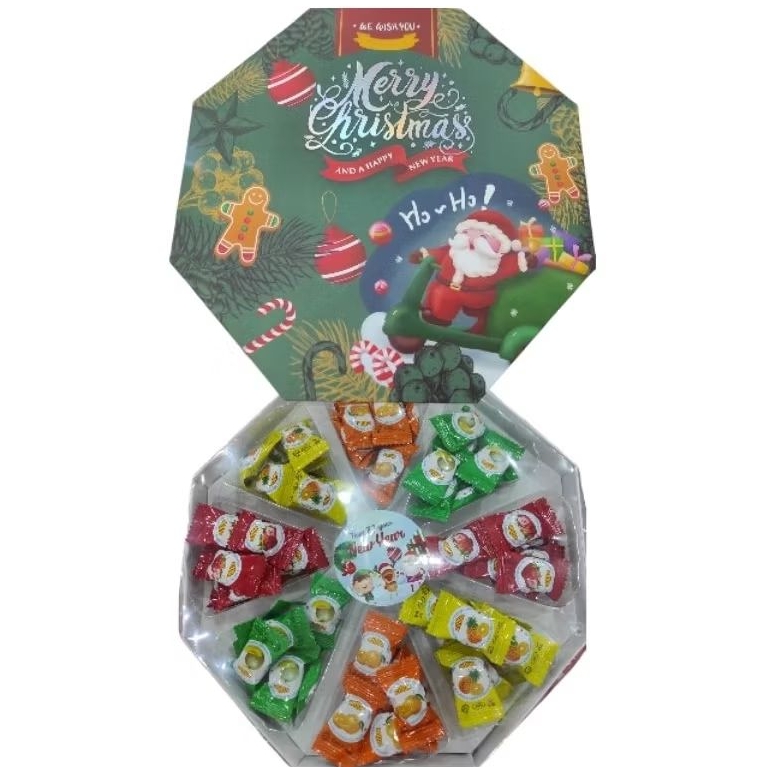 

Hampers parcel hadiah natal moon&star randy bonbon permen natalan candy christmas segi 8 250gr tr