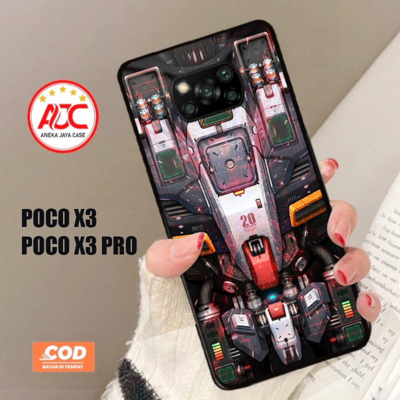 Case Xiaomi POCO X3 Casing POCO X3 PRO [ GUNDAM ] Case Hp Glossy Casing Hardcase Softcase Bisa cod