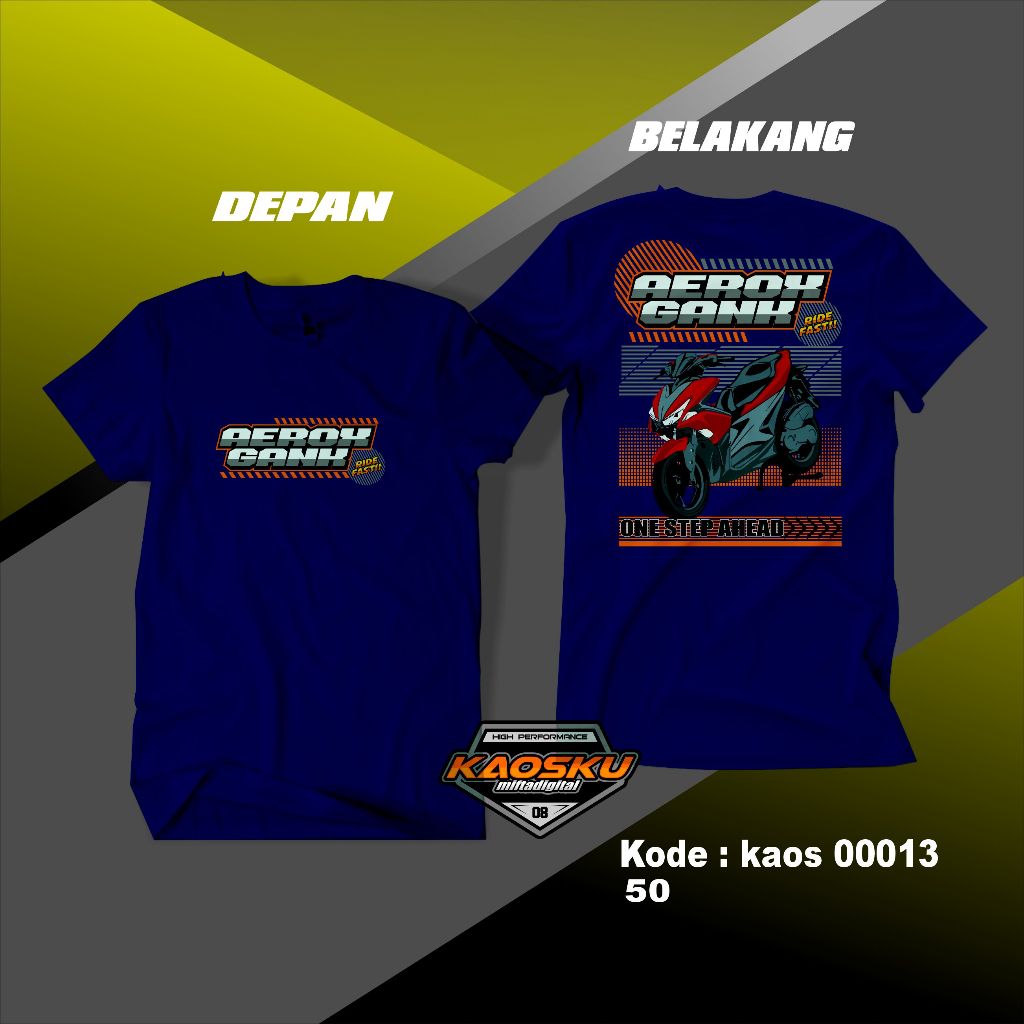 Kaos Aerox Gank Baju Kaos Racing Desain