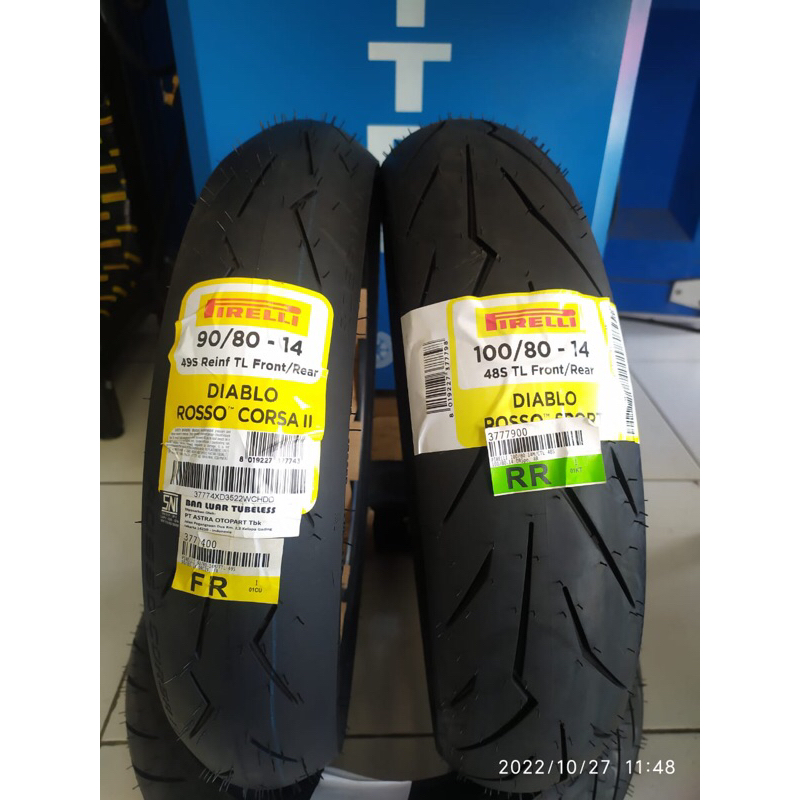 Ban pirelli diablo rosso sport 100/80-14