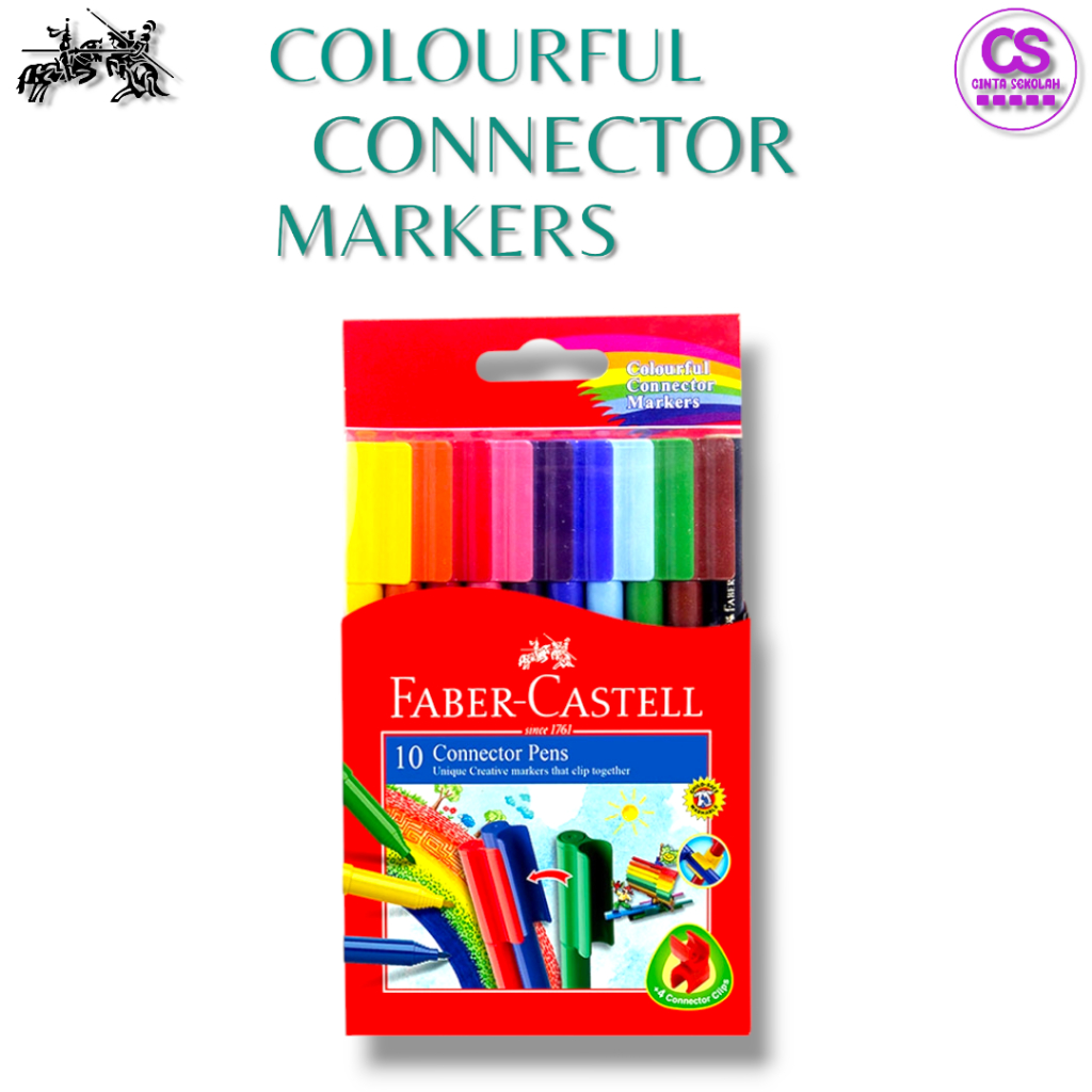 

Faber-Castell Spidol Warna Marker Connector Pen 10