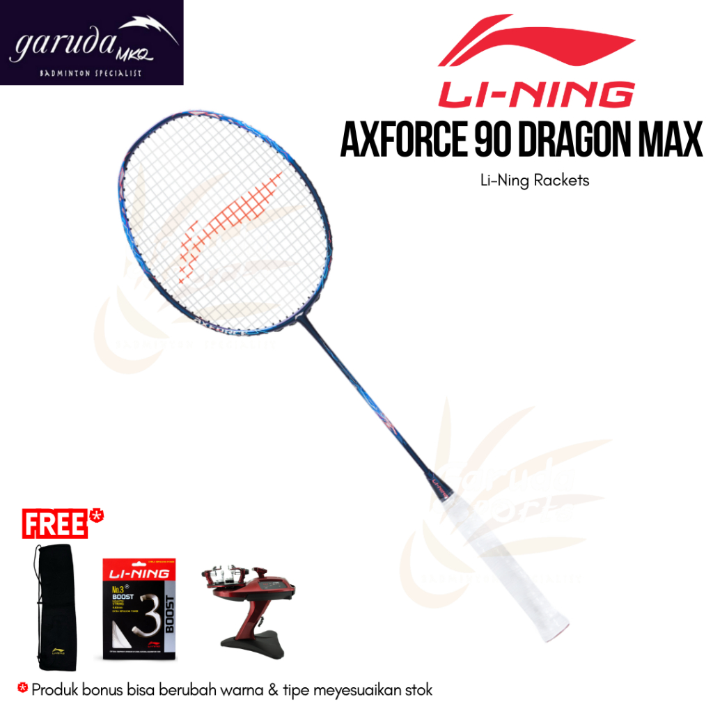 RAKET BADMINTON LINING AXFORCE 90 MAX RAKET LINING AX FORCE 90 DRAGON