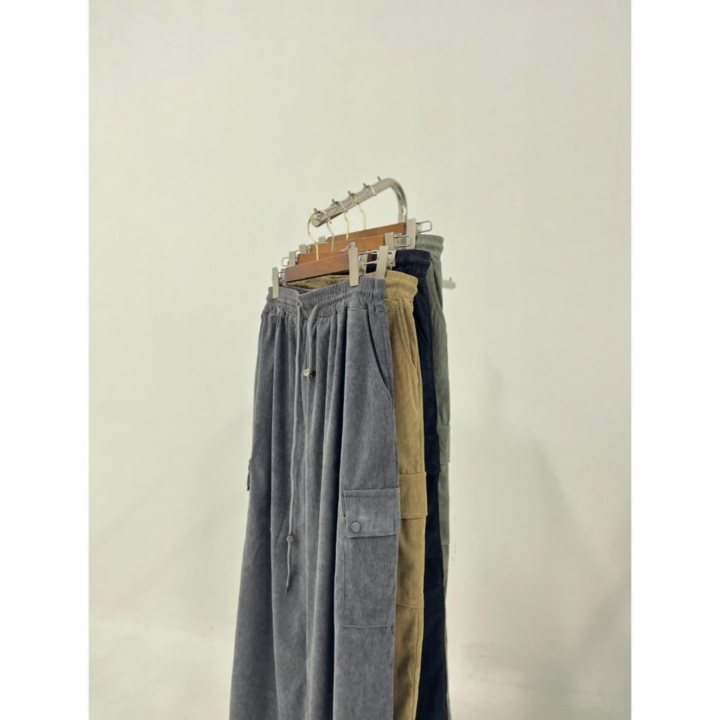 Loxley Skirt Cargo Corduroy - Corduroy Skirt - Skirt Cargo Wanita