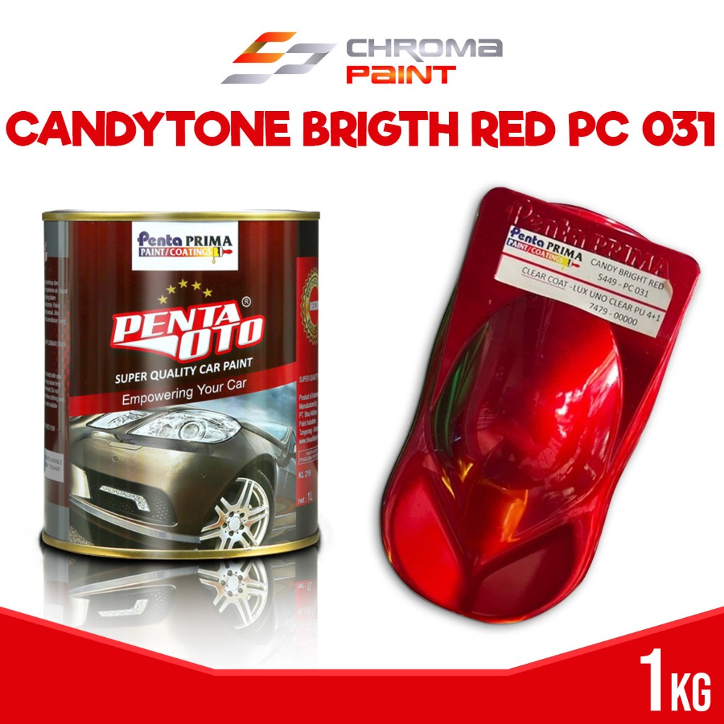 Cat Polyurethane Penta OTO Candy Bright Red PC 031 - Cat PU Candy Merah