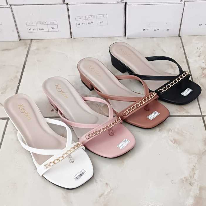 Grosir Sendal Wanita Sandal Kasual Wanita Dewasa Hak 3 Cm Zara 01