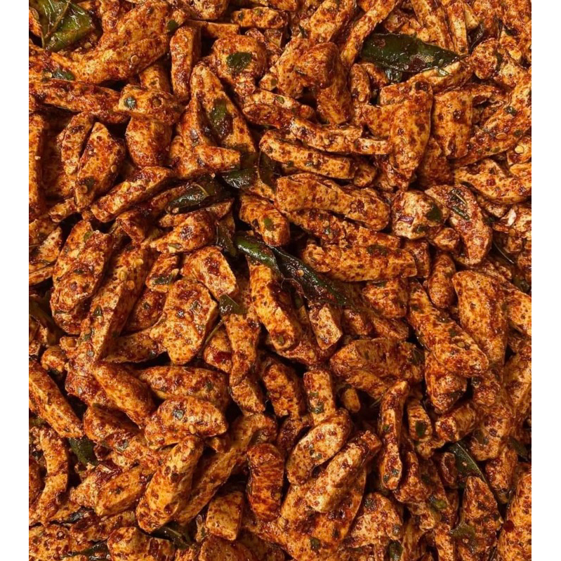 

Basreng bumbu pedas berlimpah daun jeruk