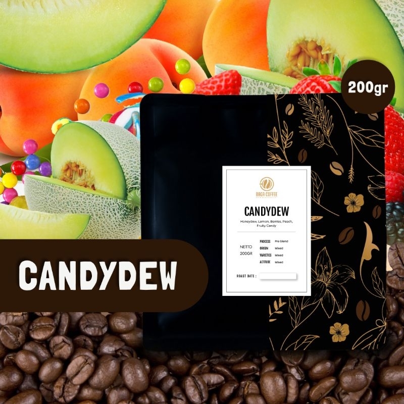 

Kopi Baga Coffee Candydew Whole Bean kopi biji / bubuk - 200gr