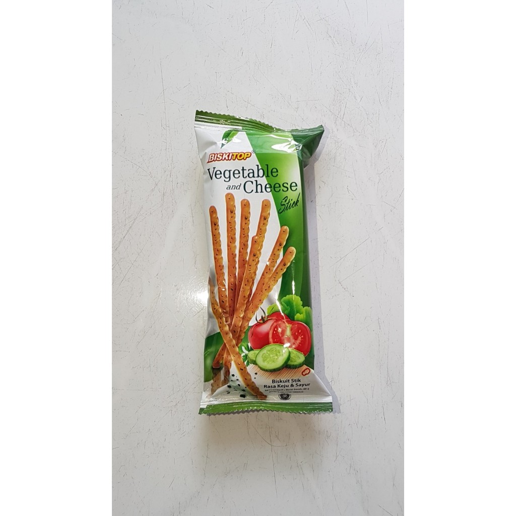 

BISKITOP BISKUIT VEGETABLE AND CHEESE STICK 60 gr