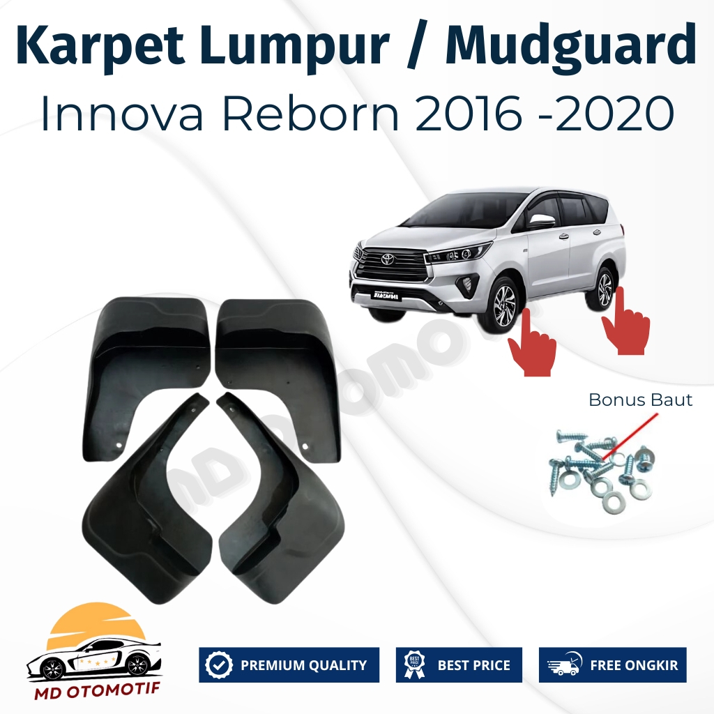 Karpet Lumpur / Mud Guard Innova Reborn 2016-2020 Mud Guard Innova Reborn 2016-2020