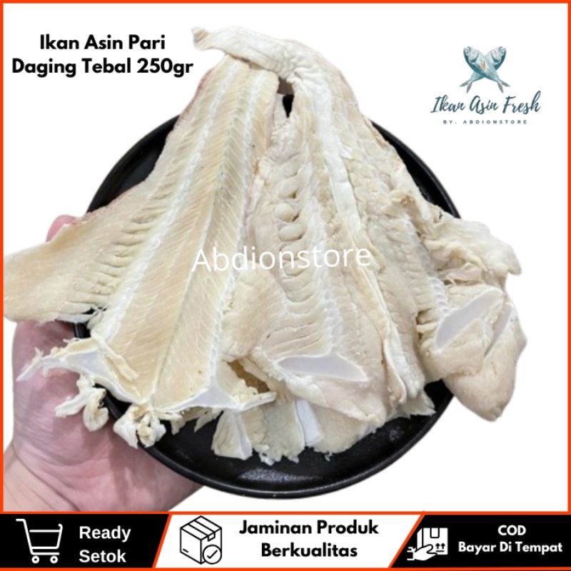 

Murah Ikan Asin Pari Daging Tebal Kualitas Super Fresh 250gr Enak