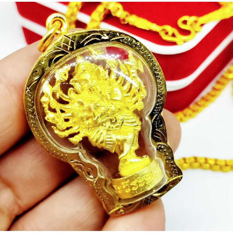 Kalung Liontin Amulet Dewa Ganesha Seribu Tangan / Liontin Dewa Ganesha / Liontin Phra Pikanet Lord 