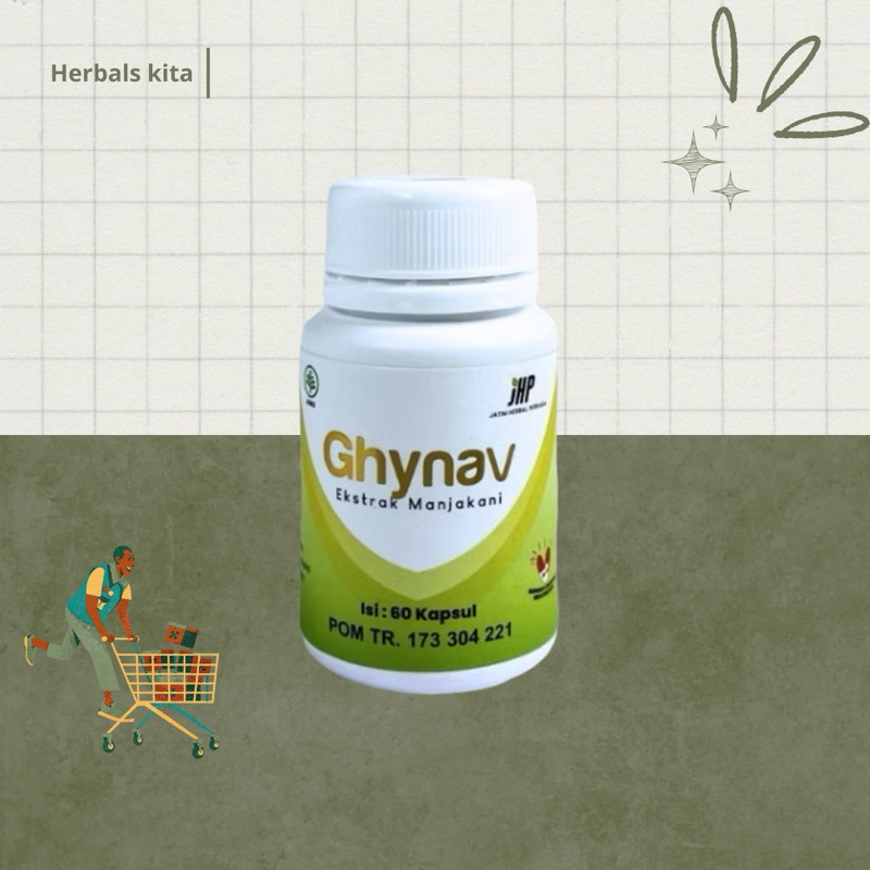 GHYNAV 100% herbal ekstrak manjakani original BPOM HALAL tanpa efek samping mengatasi keputihan upno