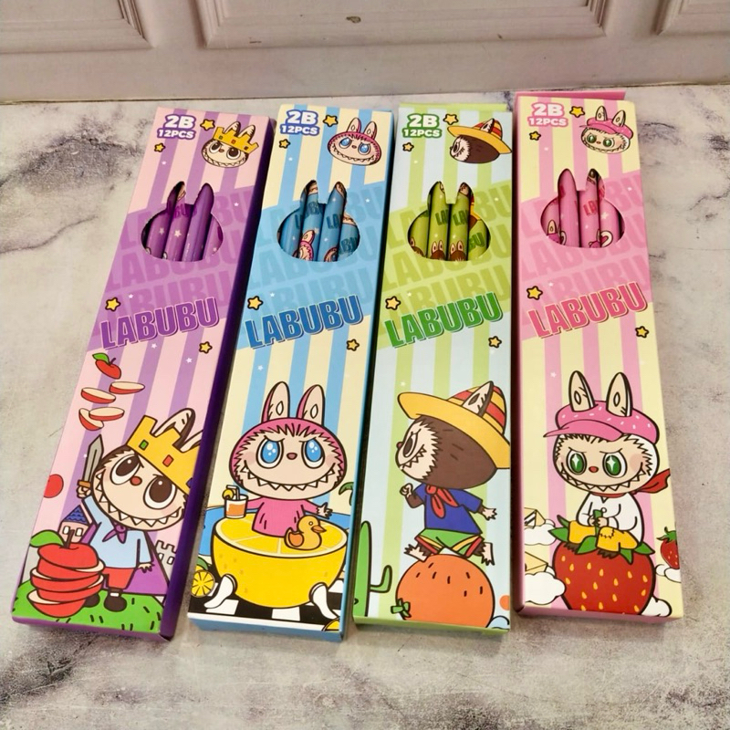 

PINSIL 2B MOTIF LABUBU ADA HAPUSAN DAN RAUTAN. 1 PAK ISI 12pcs