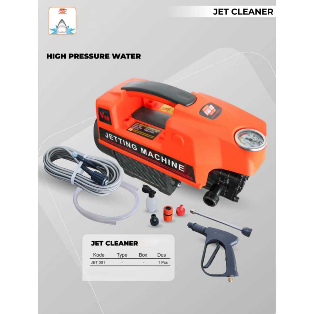 Mesin Steam/Jet Cleaner/High Pressure IWA HIU JET-001 (Induksi Motor)