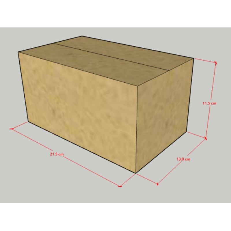 

Kardus ( 21,5 x 13 x 11, 5 cm )