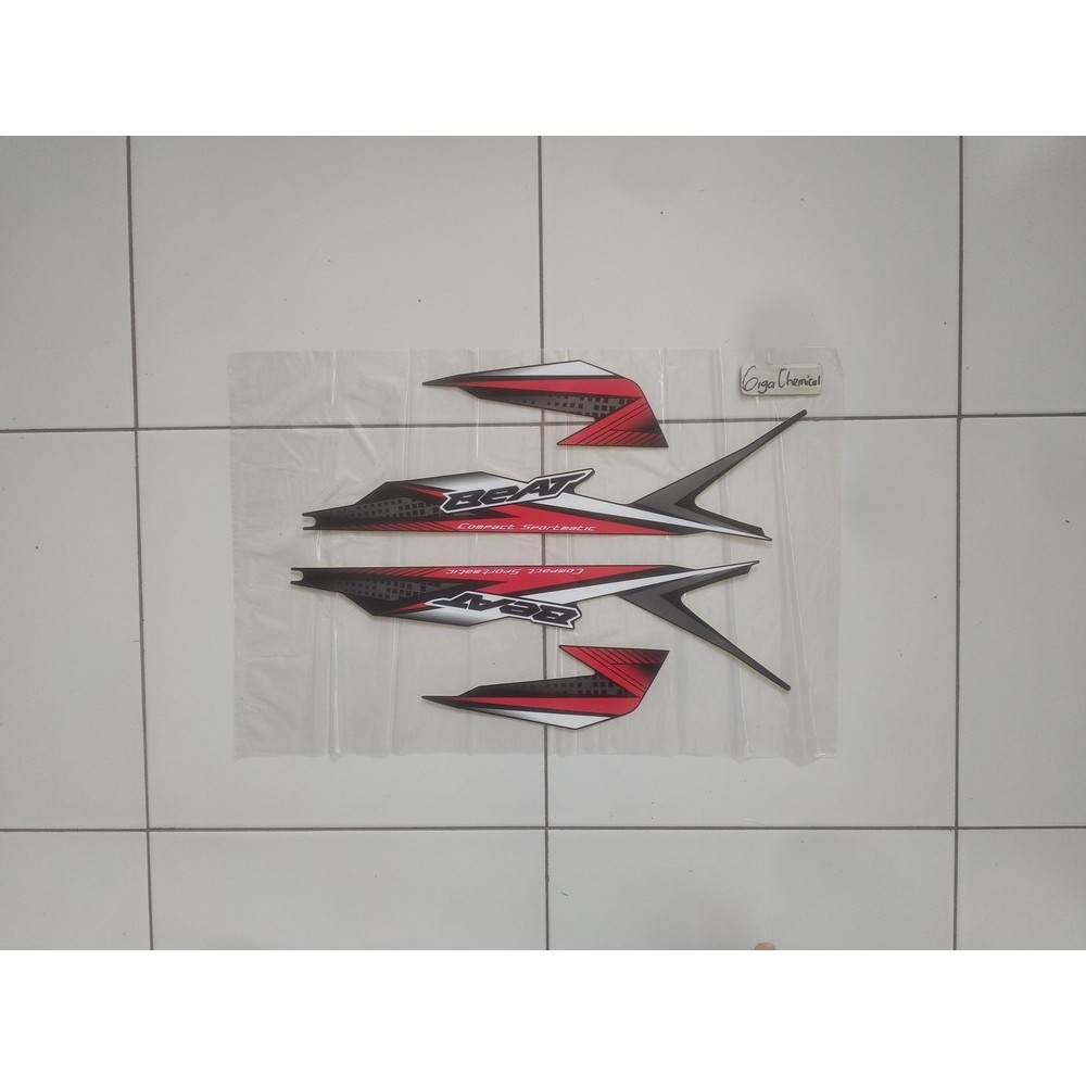 Striping Sticker Lis Honda Beat 2020 2021 Hitam Original