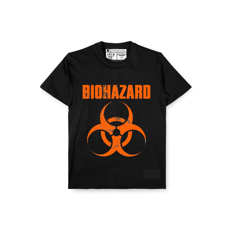 KAOS BAND BIOHAZARD ORIGINAL KAOS DEWASA KAOS TREND