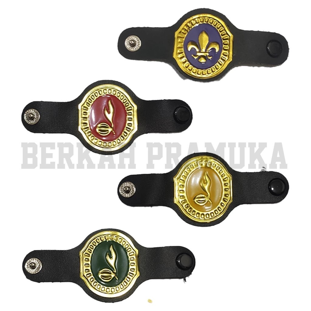 Ring kacu pramuka Merah & kuning Tunas kelapa ring hasduk penegak dan penggalang