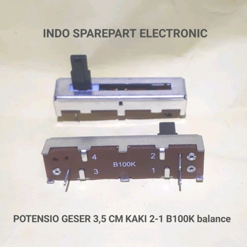 POTENSIO GESER 3,5 CM KAKI 2-1 B100K balance